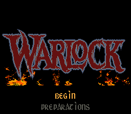 Warlock (USA) Title Screen